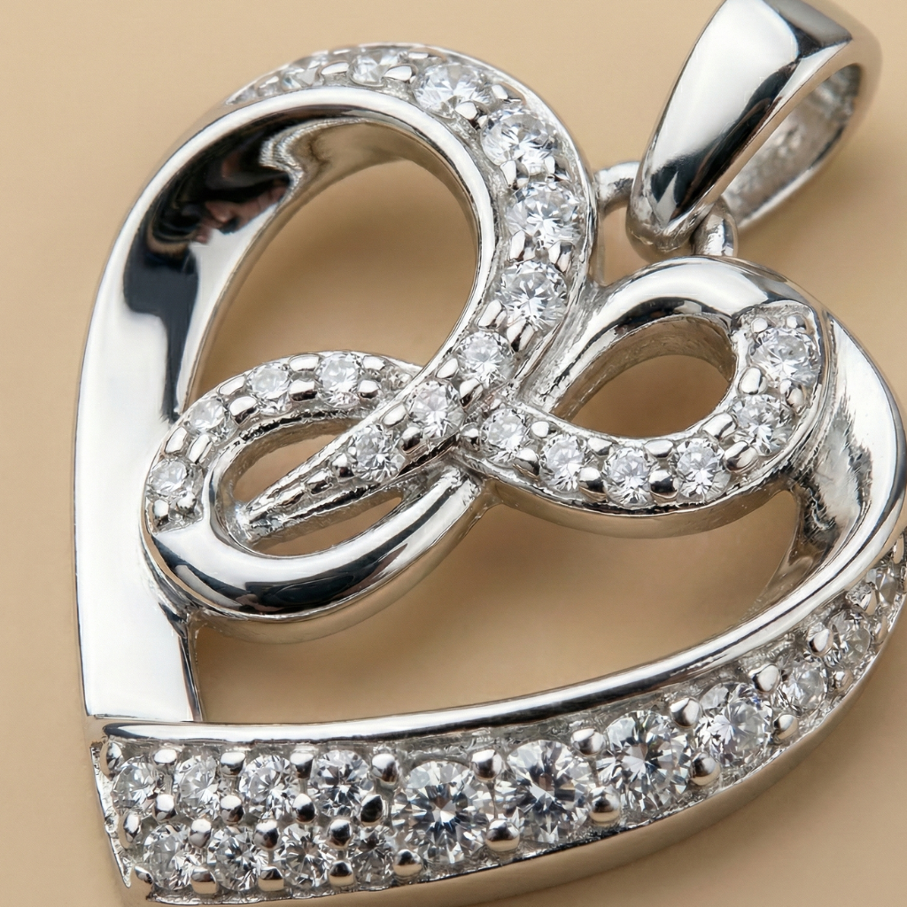 Anhänger 925/- Sterling Silber Zirkonia