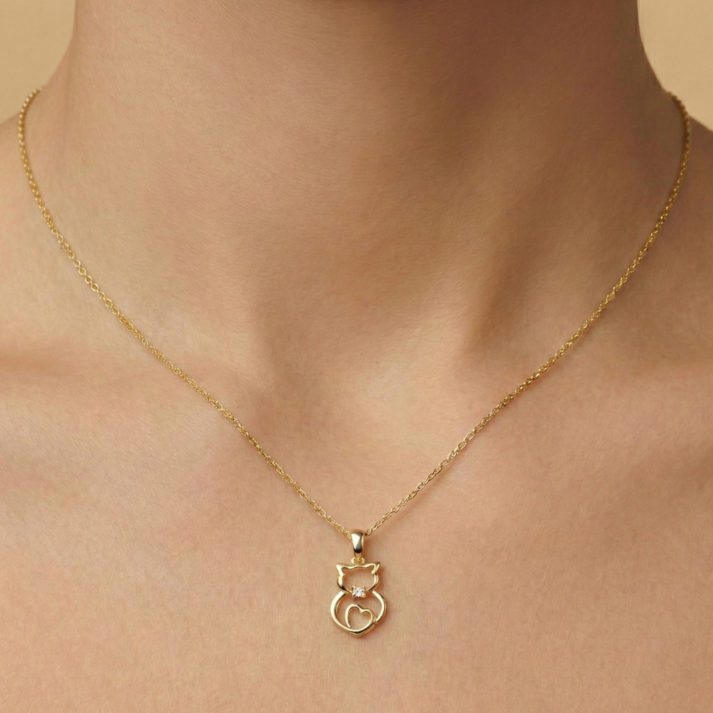 Anhänger 925/- Sterling Silber vergoldet Zirkonia