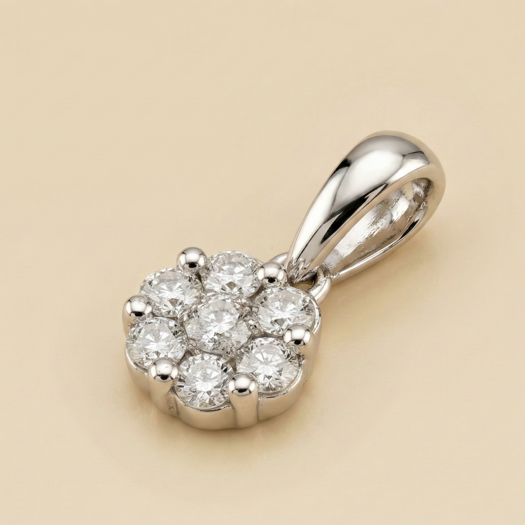 Anhänger 585/- Weißgold Brillant 0,10ct.