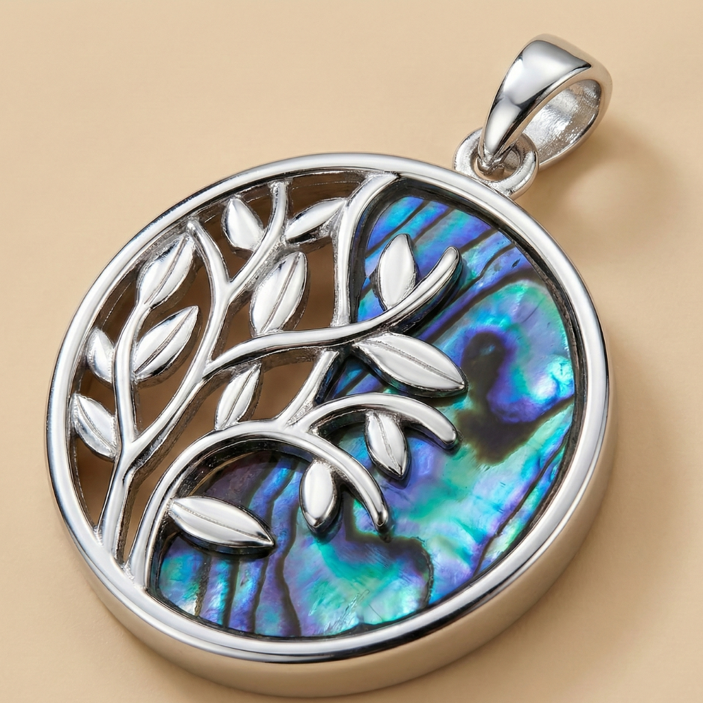 Anhänger 925/- Sterling Silber Abalone