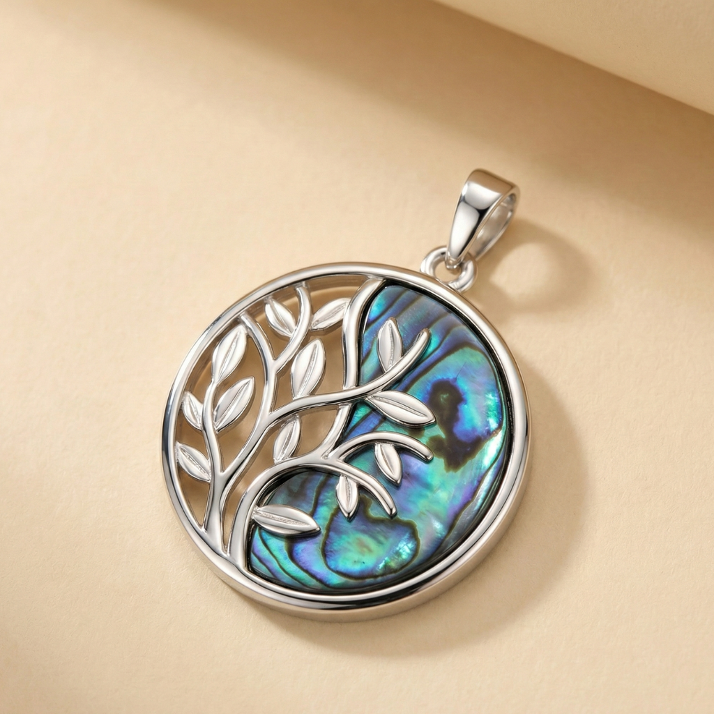 Anhänger 925/- Sterling Silber Abalone