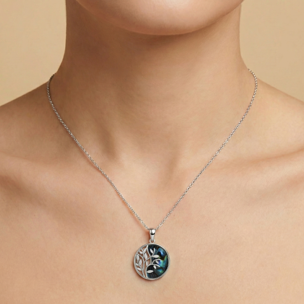 Anhänger 925/- Sterling Silber Abalone