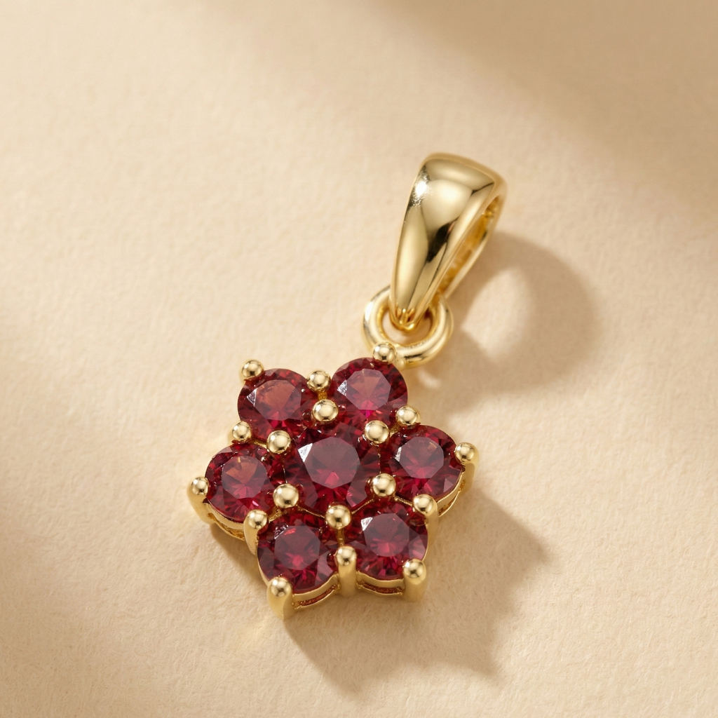 Anhänger 333/- Gold Granat