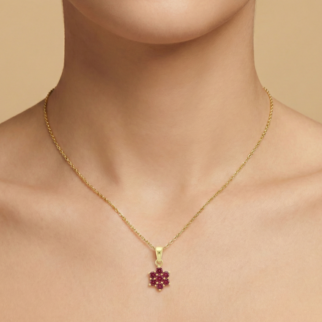 Anhänger 333/- Gold Granat