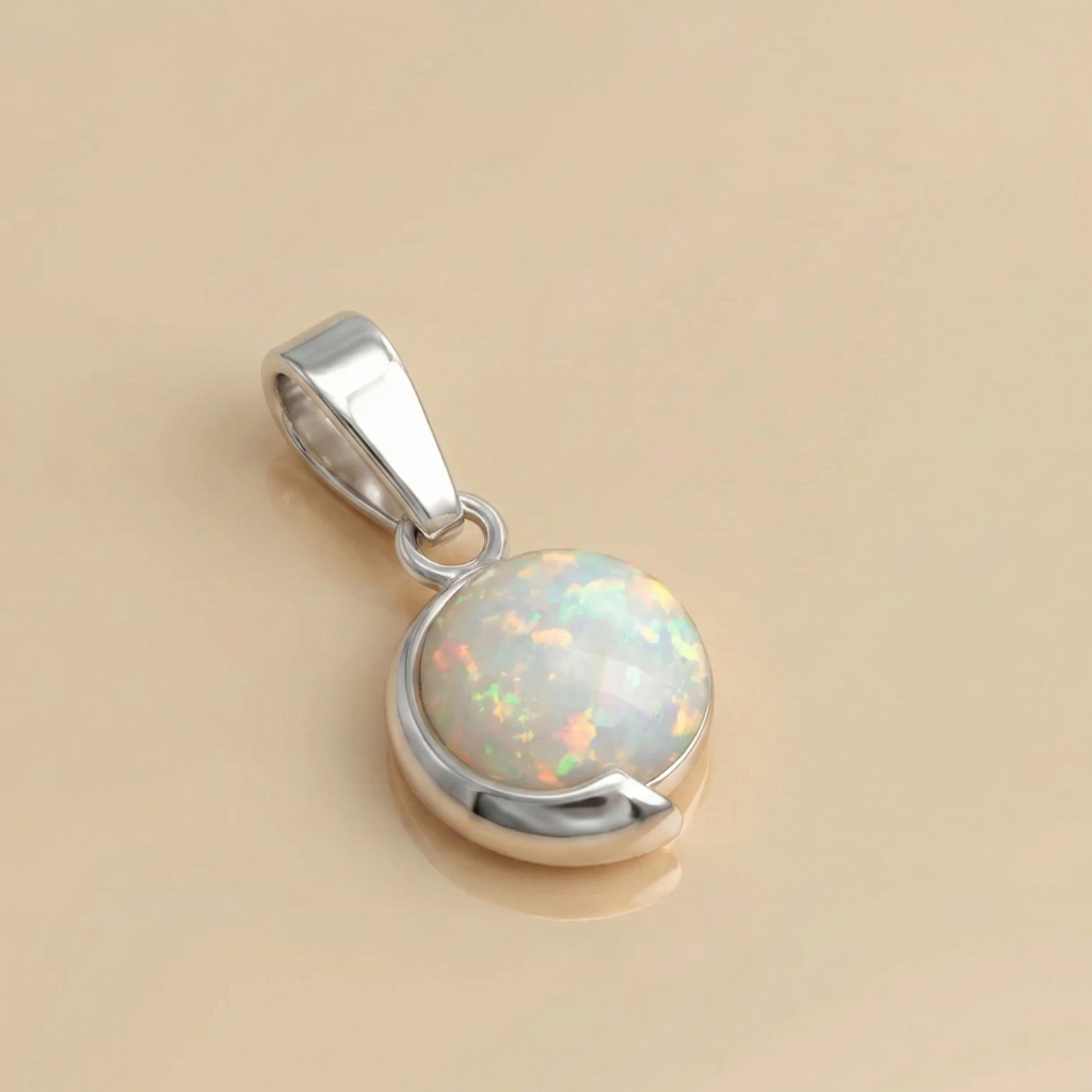 Anhänger 925/- Sterling Silber imit.Opal