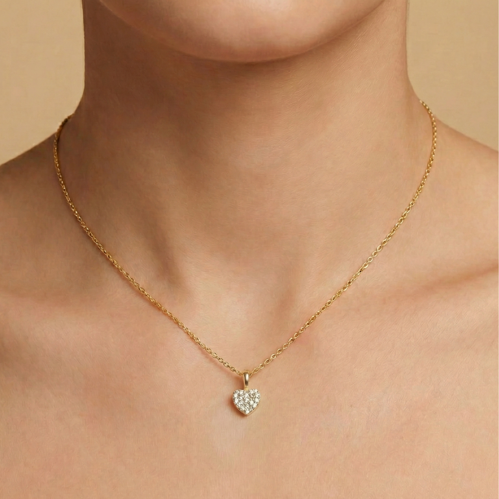 Anhänger 375/- Gold Zirkonia