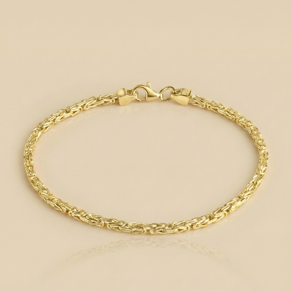 Königskette 925/- Sterling Silber vergoldet