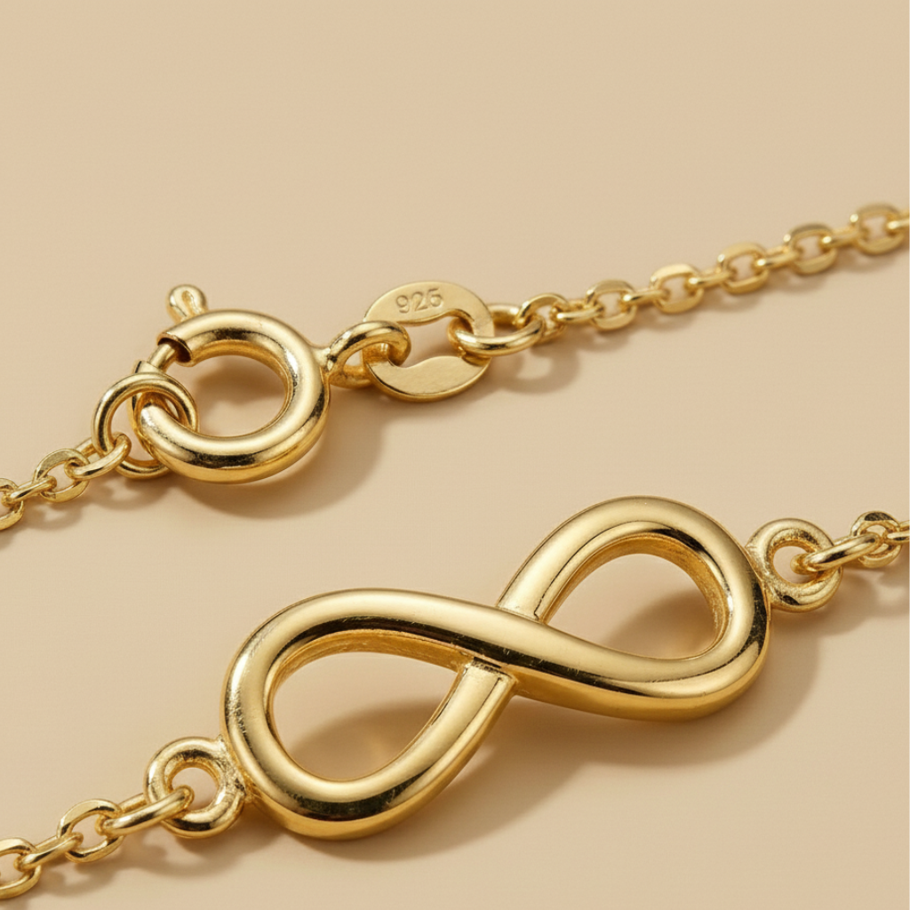 Armband Ankerkette 925/- Sterling Silber vergoldet