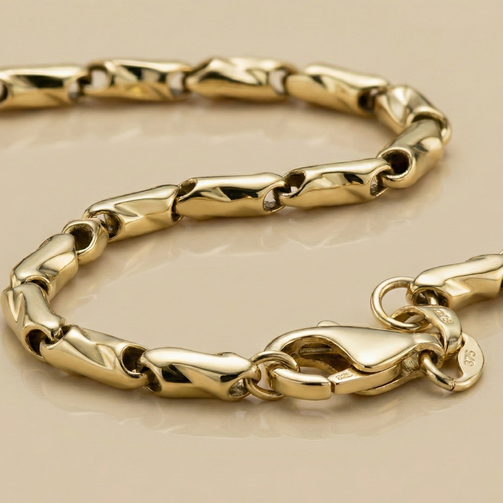 Fantasiekette 375/- Gold