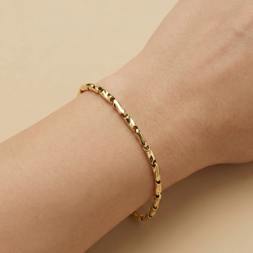 Fantasiekette 375/- Gold