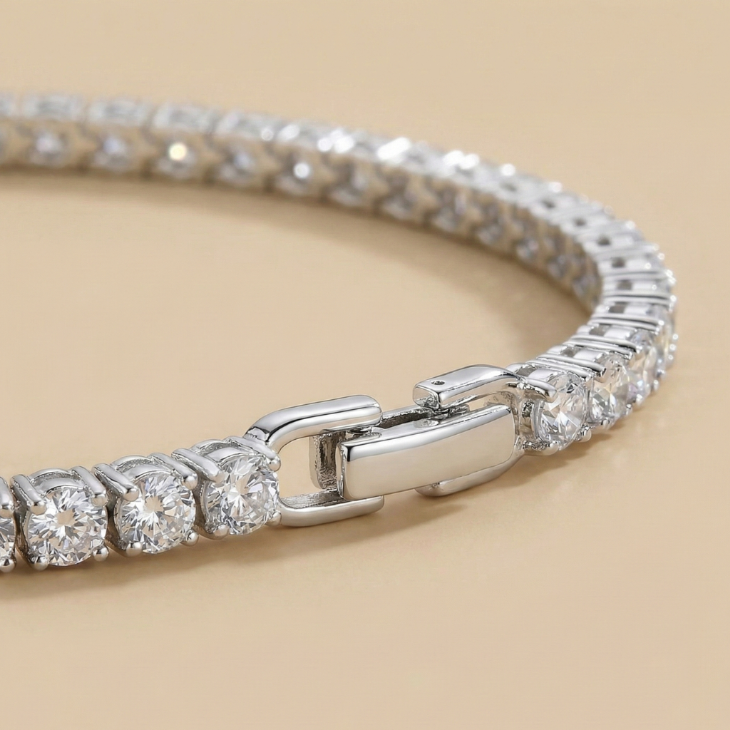 Armband 925/- Sterling Silber Zirkonia