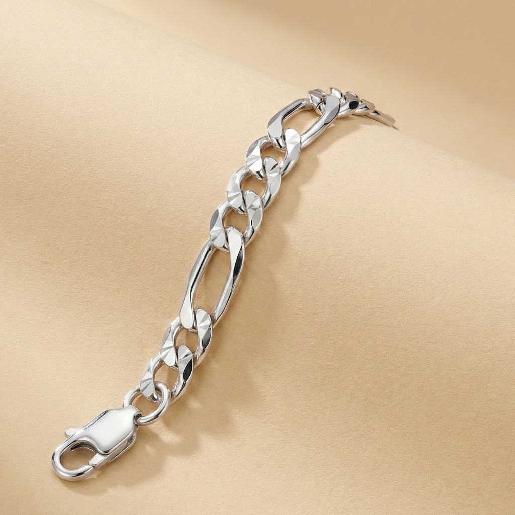 Armband Figarokette 925/- Sterling Silber