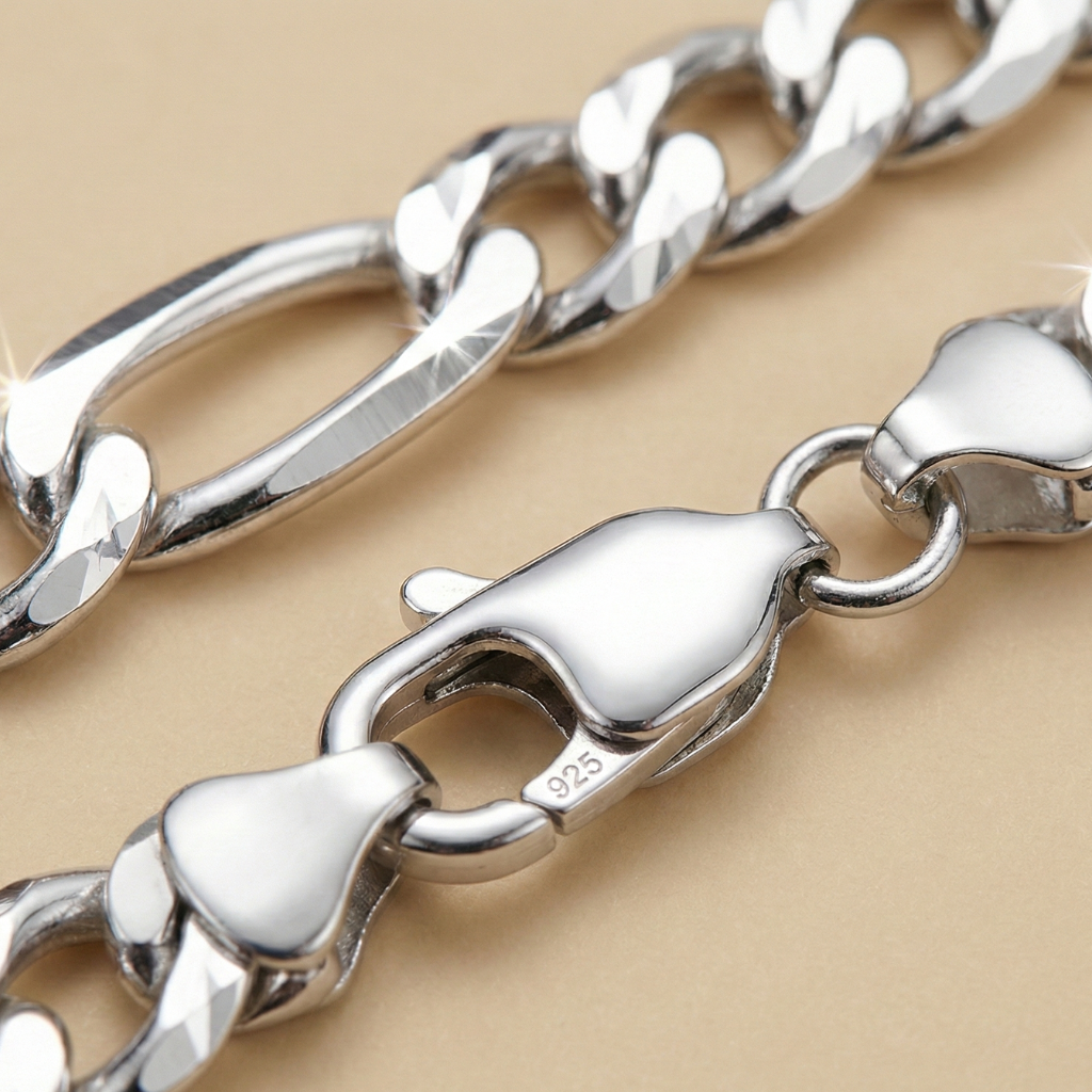 Armband Figarokette 925/- Sterling Silber