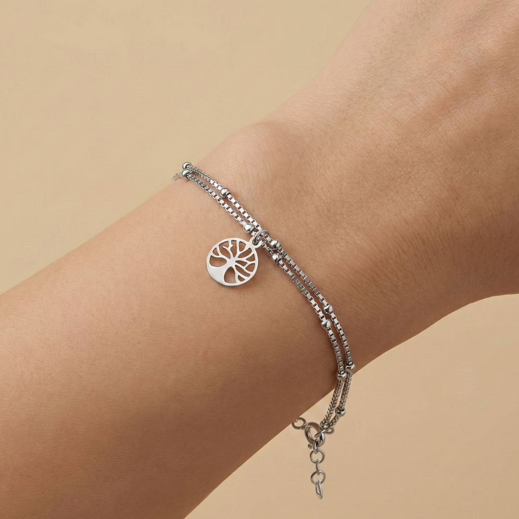 Armband Venezianerkette 925/- Sterling Silber rhodiniert