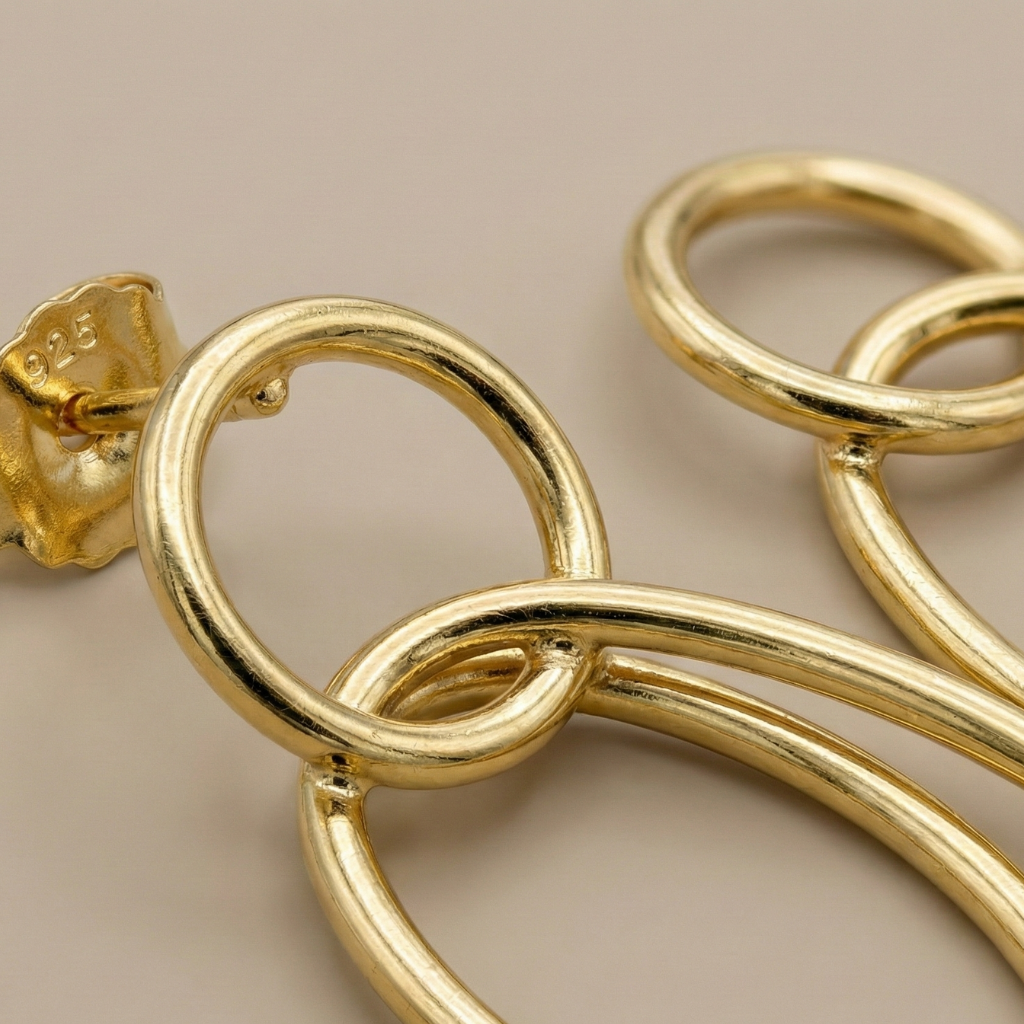 Ohrhänger 925/- Sterling Silber vergoldet