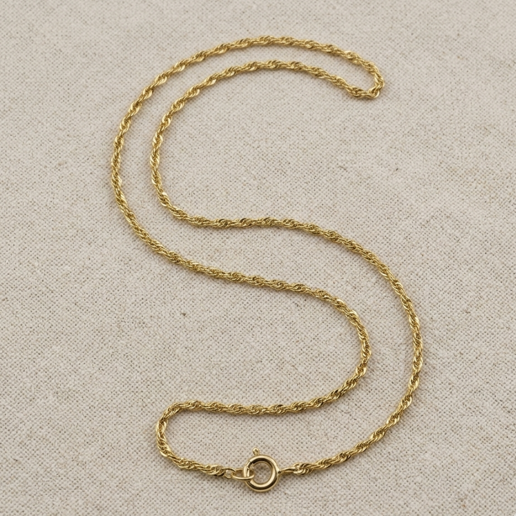 Singapurkette – 333 Gold (42 cm · 1 mm)