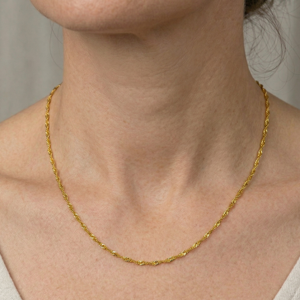 Singapurkette – 375 Gold (43 cm · 1,1 mm)