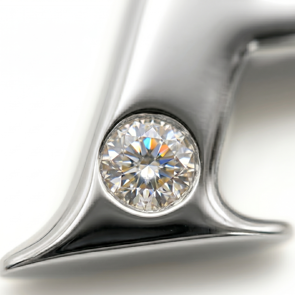 Personalisierte Buchstabenkette mit Diamant – 925 Silber