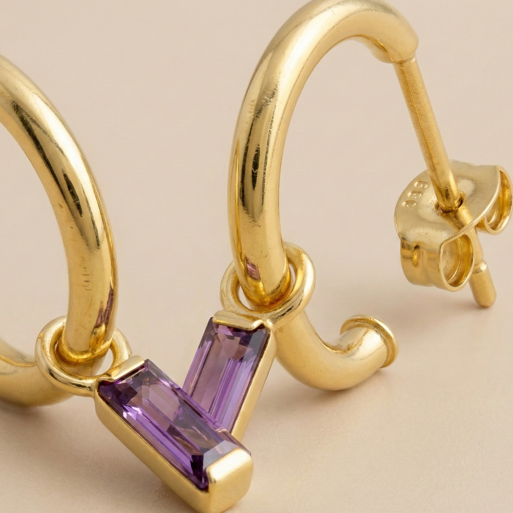 Ohrhänger 333/- Gold Zirkonia