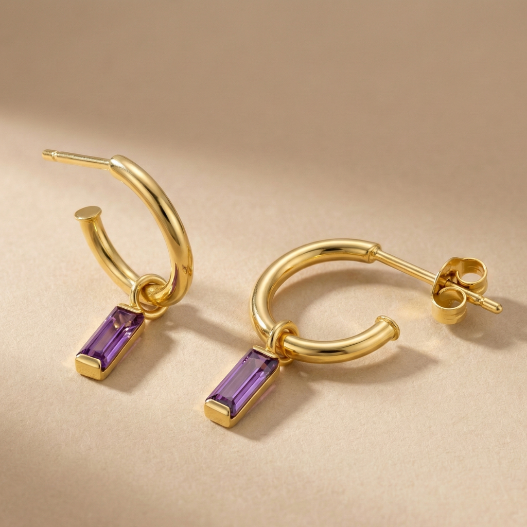 Ohrhänger 333/- Gold Zirkonia